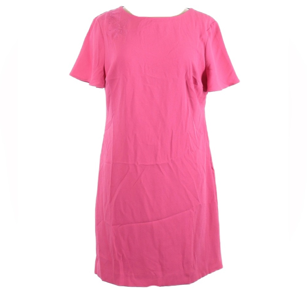 Trina Turk Pink Lace Embellished Shift Dress Size 12